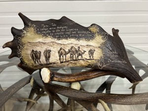 Grawerunek w łopacie daniela  - Wielbłąd