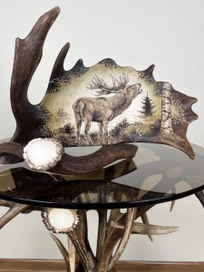 Łopata daniela grawerunek Byk Jeleń