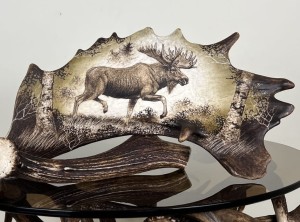 Łopata Daniela grawerunek Łoś Byk