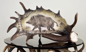 Łopata Daniela grawerunek Dzik